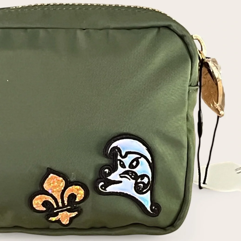 NWT Stoney Clover “Roll Wave” Small Pouch In Olive
